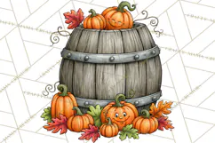 Halloween Farmhouse Buildings Clipart, Halloween Farmhouse Product Image 4