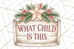 Religious Christmas Sign Clipart PNG | Nativity Designs Product Image 3