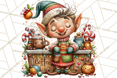 North Pole Coffee Christmas Cafe PNG Clipart Product Image 3