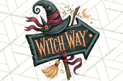 Vintage Halloween Signs PNG, Vintage Halloween Magic Clipart Product Image 4