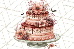 Haunted Patisserie PNG Clipart, Elegant Halloween Desserts Product Image 3