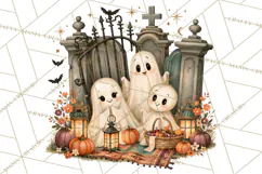 Vintage Halloween Scenes PNG, Halloween Magic Clipart Product Image 3