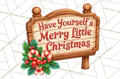 Candy Cane Lane Vintage Christmas Quote Signs Product Image 3