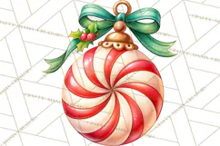 Candy Cane Lane Vintage Christmas Accents Clipart Product Image 5