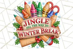 Christmas School Supplies & Teacher Clipart Product Image 5