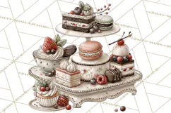Haunted Patisserie PNG Clipart, Elegant Halloween Desserts Product Image 4
