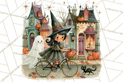 Vintage Halloween Scenes PNG, Halloween Magic Clipart Product Image 5
