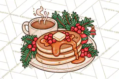 Cozy Christmas Clipart PNG, Cute Holiday Christmas Designs Product Image 4