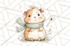 Whimsical Watercolor Woodland Animal Clipart PNG Product Image 4