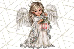 Christian Christmas Angel Clipart PNG Product Image 5