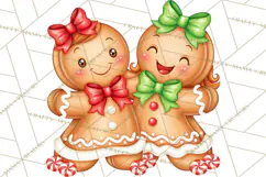 Gingerbread Jamboree Christmas Clipart Product Image 5