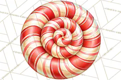Candy Cane Lane Vintage Christmas Accents Clipart Product Image 2