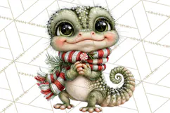 Peppermint Pals Christmas Animal Clipart PNG, Cute Candy Product Image 2