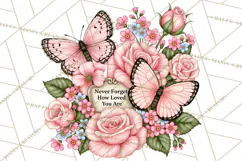 Friendship Butterfly Clipart PNG | Inspirational Quotes Product Image 2