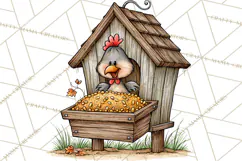 Halloween Farmhouse Buildings Clipart, Halloween Farmhouse Product Image 2