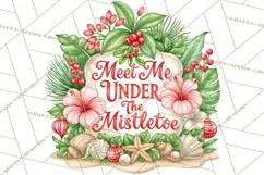 Tropical Christmas Beach Signs PNG, Christmas Quotes, Beach Product Image 2