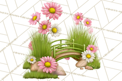 Whimsical Country Club Golf Clipart Argyle PNG Product Image 5