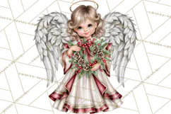 Christian Christmas Angel Clipart PNG Product Image 2