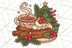 Cozy Christmas Clipart PNG, Cute Holiday Christmas Designs Product Image 3
