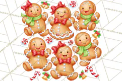 Gingerbread Jamboree Christmas Clipart Product Image 3