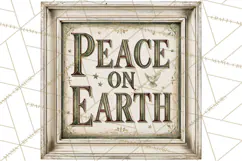 Christian Farmhouse Christmas Signs PNG Product Image 3