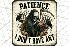Dark Humor Vintage Metal Signs Clipart Product Image 3