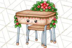 Christmas School Supplies & Teacher Clipart Product Image 4