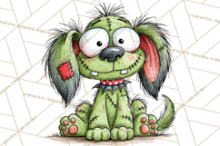 Zombie Hollow Cute Zombie Halloween Clipart PNG Product Image 3