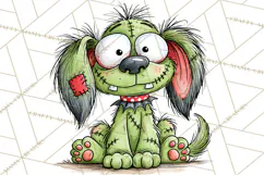 Zombie Hollow Cute Zombie Halloween Clipart PNG Product Image 3