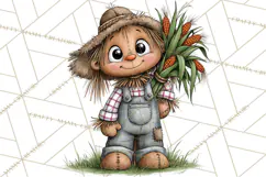 Halloween Farmhouse Monsters Clipart, Cute Halloween Farm Product Image 3