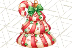 Candy Cane Lane Vintage Christmas Accents Clipart Product Image 3