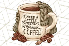 Sarcastic Coffee Clipart, Funny Coffee PNG Product Image 3