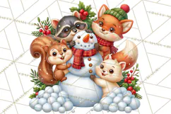 Let It Snow Christmas Winter Clipart PNG Product Image 3