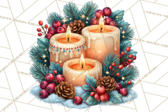 Christmas Pretzel Bakery Clipart PNG Food Elements Product Image 3