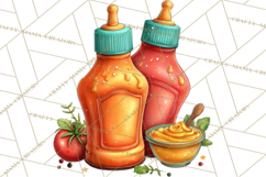 Girls Back Yard Barbecue Girly Grilling BBQ Clipart Product Image 2