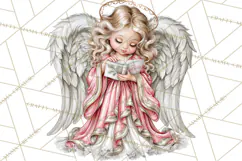 Christian Christmas Angel Clipart PNG Product Image 4