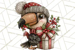 Jungle Christmas Clipart, Christmas Jungle Animals PNG Product Image 4