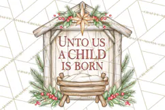 Religious Christmas Sign Clipart PNG | Nativity Designs Product Image 4