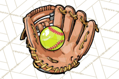 Softball Mom PNG, Softball Clipart, Softball Mama Designs Product Image 3