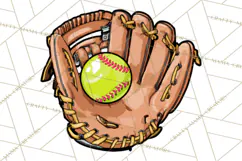 Softball Mom PNG, Softball Clipart, Softball Mama Designs Product Image 3