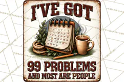 Rustic Sarcastic Quotes PNG | Vintage Funny Signs Clipart Product Image 4