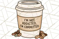 Sarcastic Coffee Clipart, Funny Coffee PNG Product Image 4