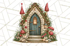 Enchanted Witch Market PNG Watercolor Clipart Product Image 3