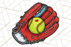 Softball Mom PNG, Softball Clipart, Softball Mama Designs Product Image 4