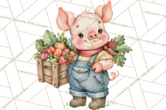 Happy Hollow Farm Animal Clipart PNG Product Image 5
