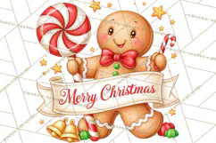 Gingerbread Jamboree Christmas Clipart Product Image 5