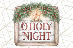 Religious Christmas Sign Clipart PNG | Nativity Designs Product Image 5