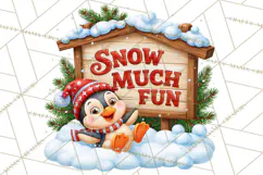 Let It Snow Christmas Winter Clipart PNG Product Image 5