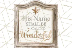Christian Farmhouse Christmas Signs PNG Product Image 5