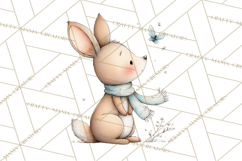 Whimsical Watercolor Woodland Animal Clipart PNG Product Image 4